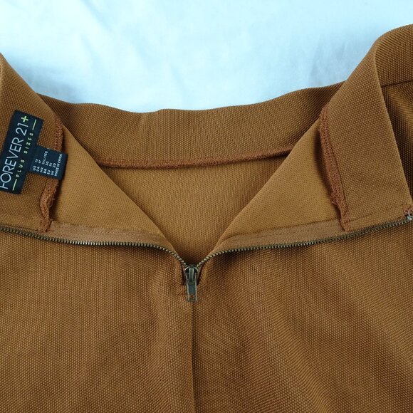 Forever 21 Plus Sizes Women Brown Skirt Size 1X - Picture 3 of 8